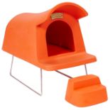 Michael Young for Magi, dog house and step stool, Italy, 2001, molded plastic, stainless steel,