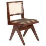 Pierre Jeanneret (1896-1967), Chair V, model PJ-SI-25-A, France, India, c.1959, teak, caning,