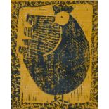 Milton Avery, (American, 1885-1965), Hen, 1954, color woodcut, signed, dated and numbered in pencil,