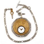 Breguet et Fils, The Cavalcade concealed erotic open face pocket watch, Switzerland, circa 1820,