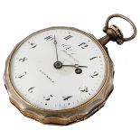 Vacheron, concealed erotic open face pocket watch, Geneva, Switzerland, mid-19th century, silvered