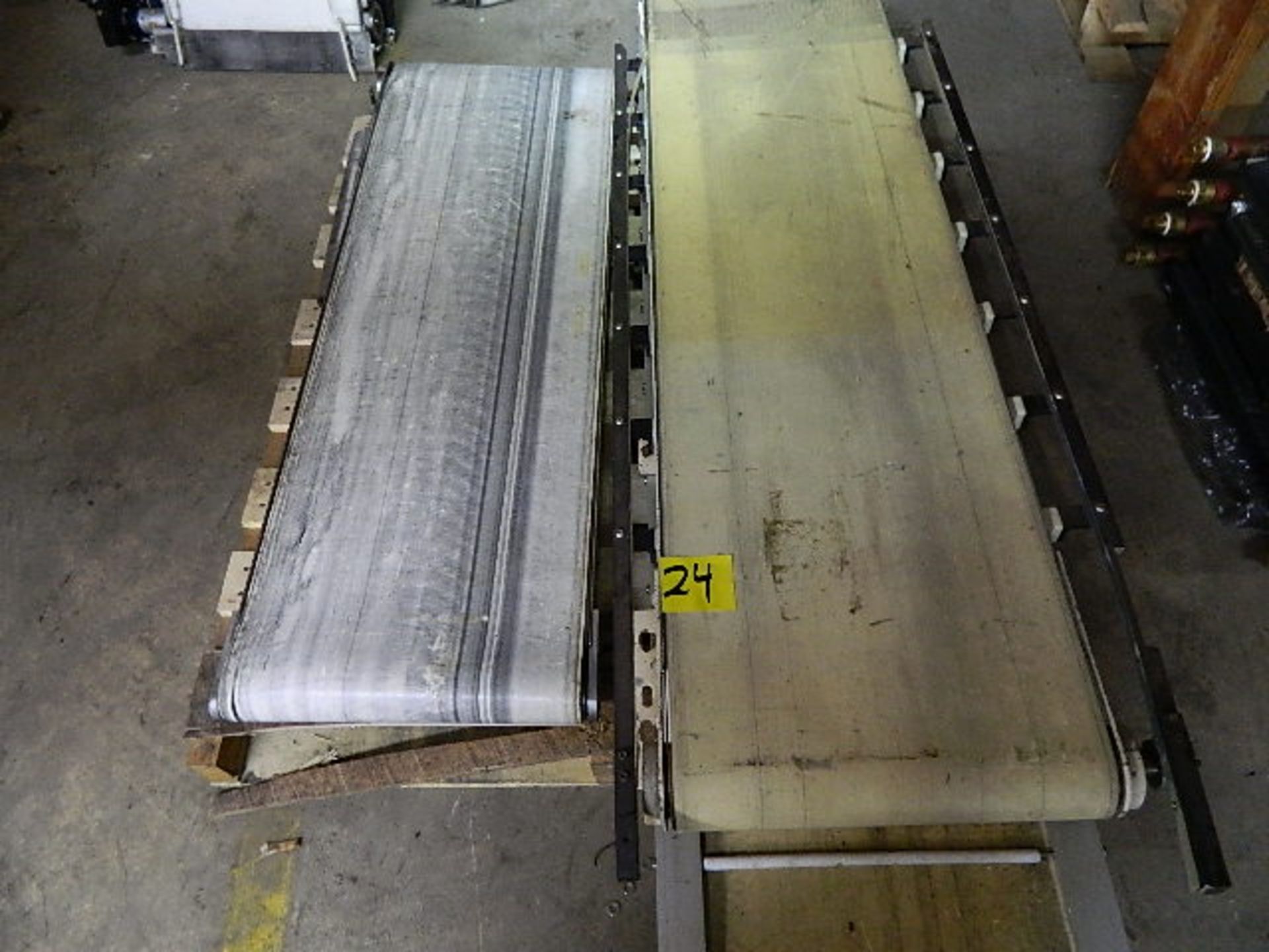 Conveyors Stainless Steel & Steel 48" to 60" Long 16" Wide, (Qty. 4 No Motors)