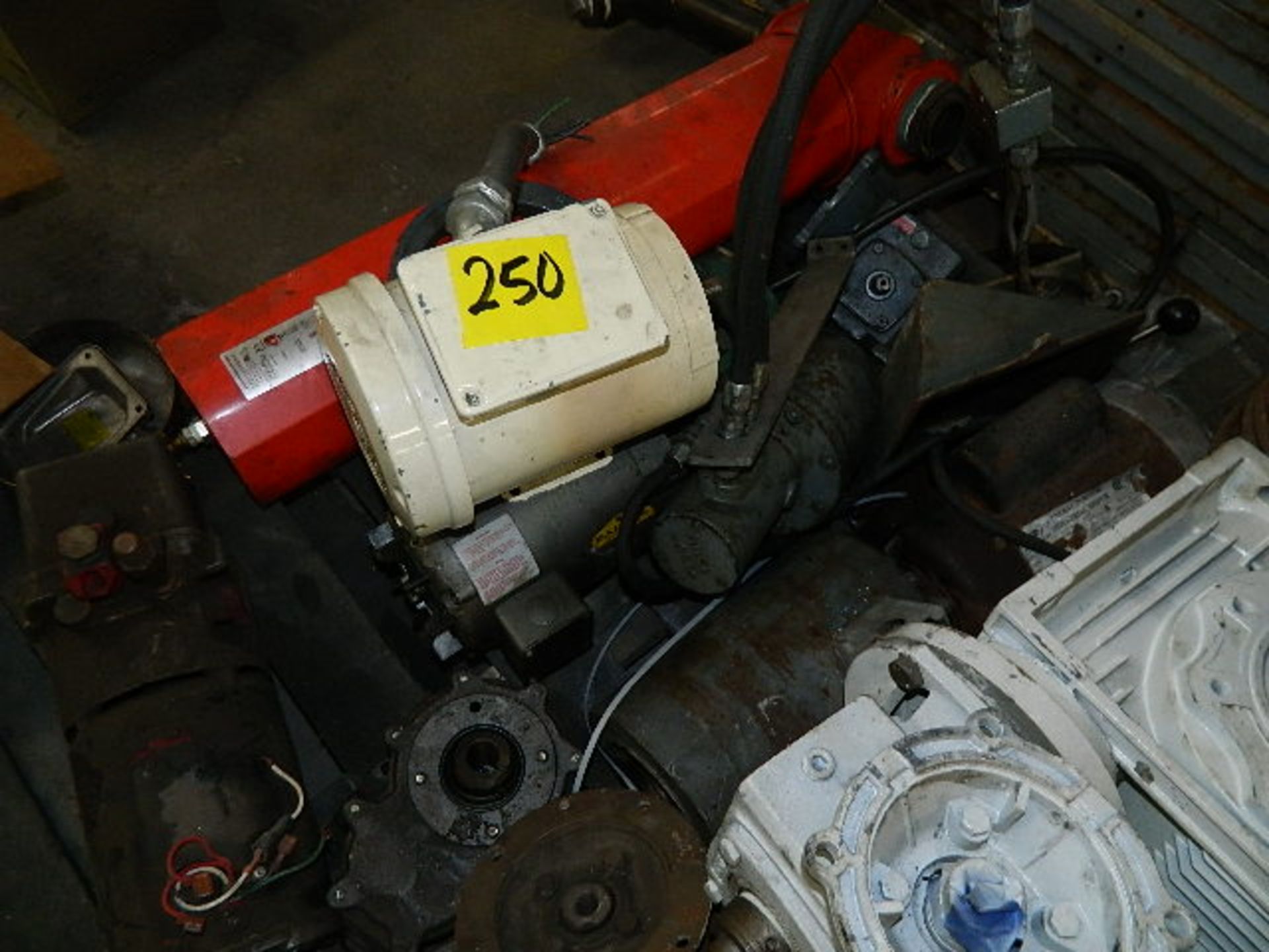 Motors/Gear Boxes. Motors Gear Boxes On Pallet, Oil Separator (Qty. 12)