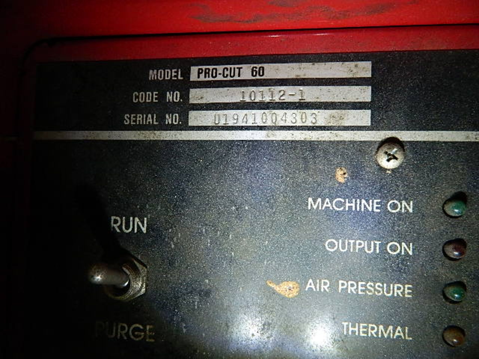 Lincoln Plasma Cutting System, M/N Pro-Cut 60, S/N V1941004303, Input Single Phase 115 V. 208/230/ - Image 6 of 7