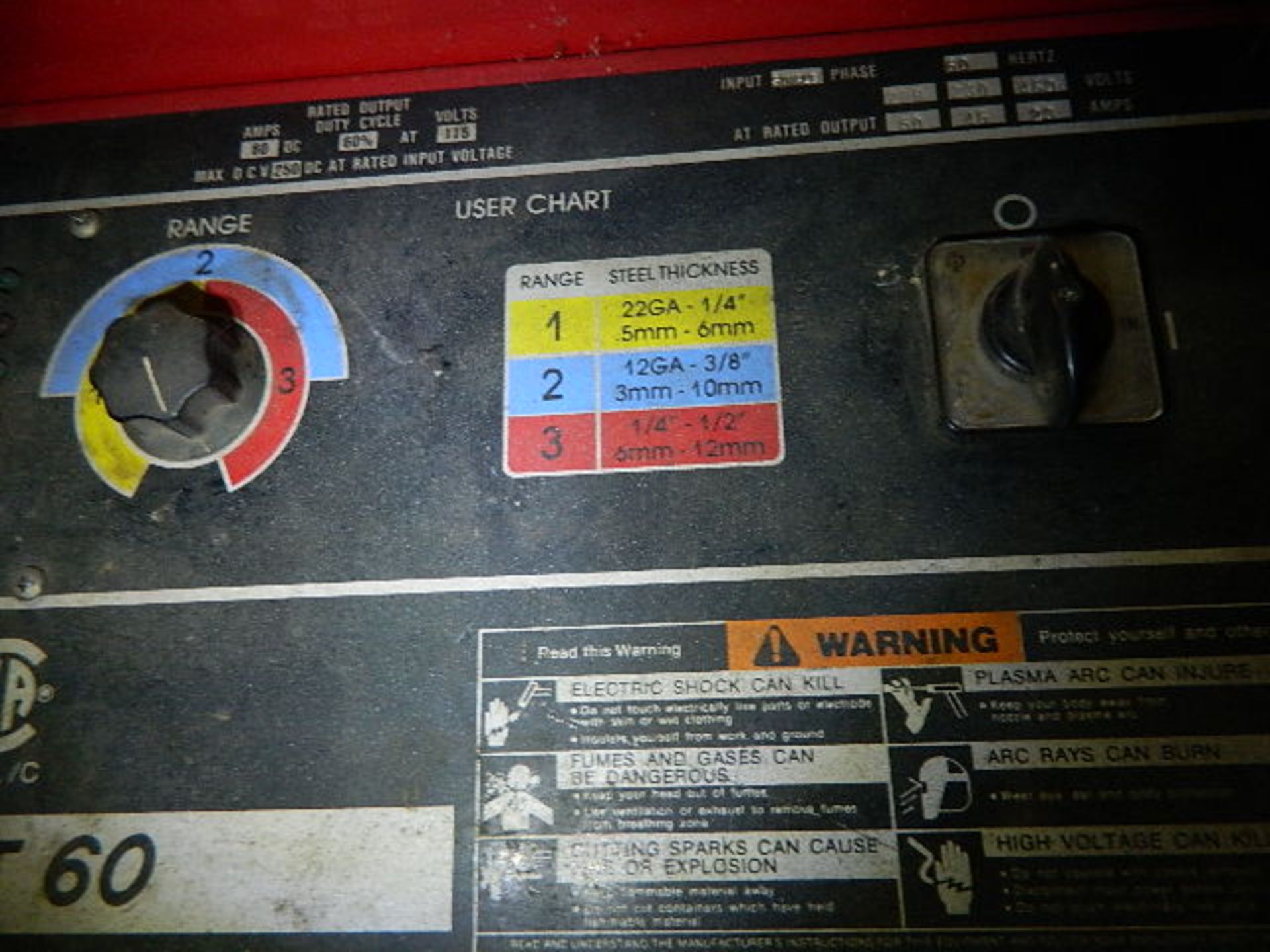 Lincoln Plasma Cutting System, M/N Pro-Cut 60, S/N V1941004303, Input Single Phase 115 V. 208/230/ - Image 7 of 7