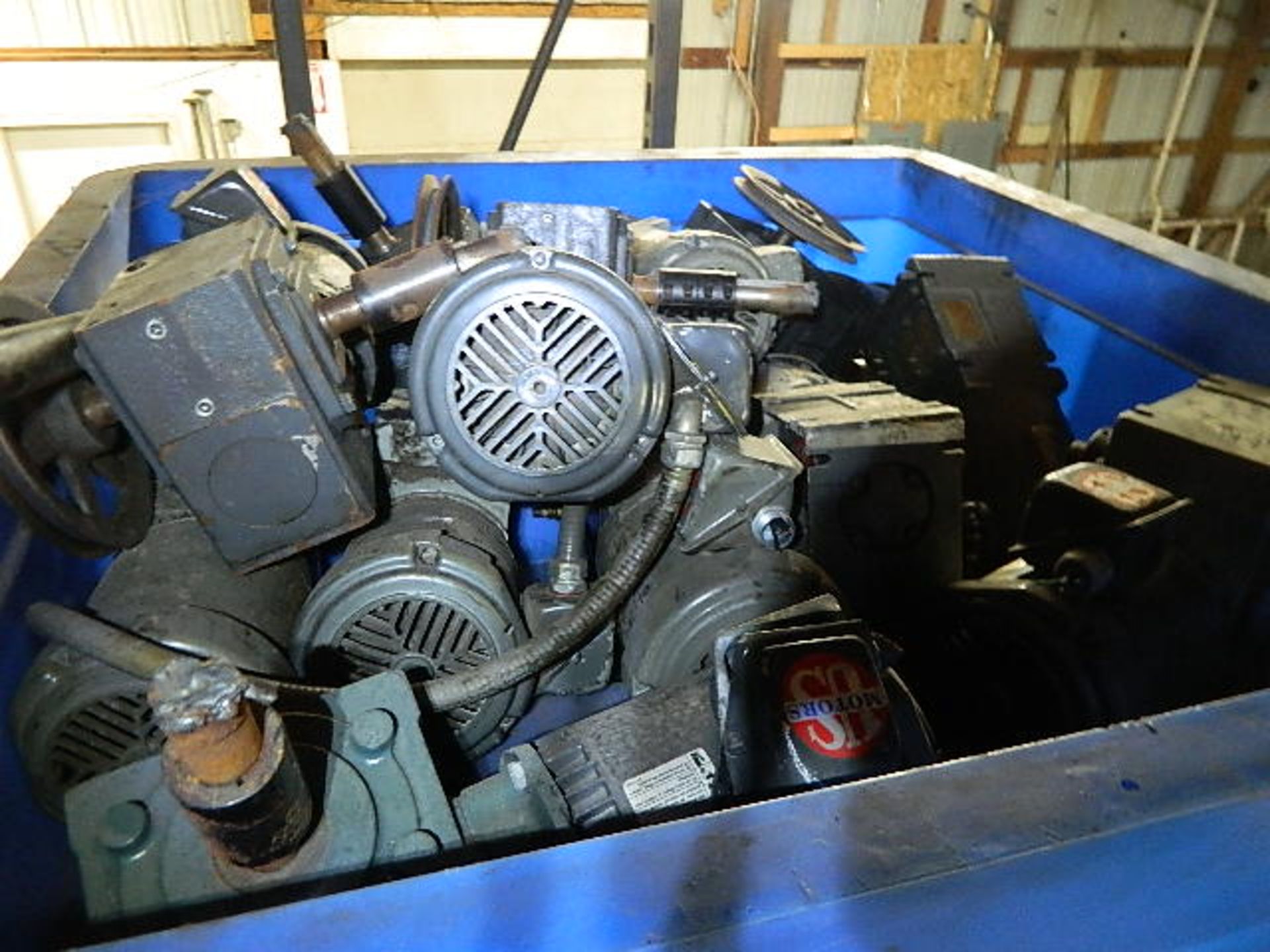 Motors & Gear Boxes Aprox. 14 Motors & Gear Boxes In Blue Tub 48 x 48" x 16" - Image 2 of 3