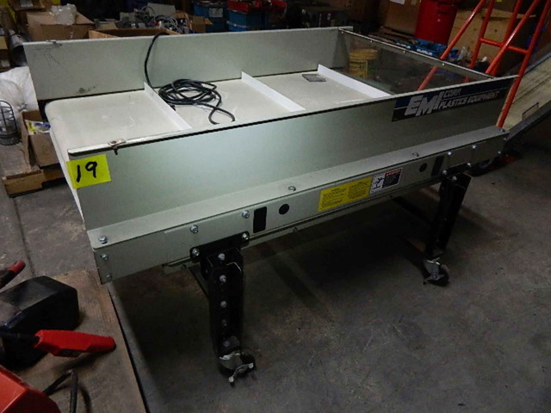 EMI Corp Plastics Equipment Conveyor 36" x 60" 120 V. w/ Forward & Reverse Switch