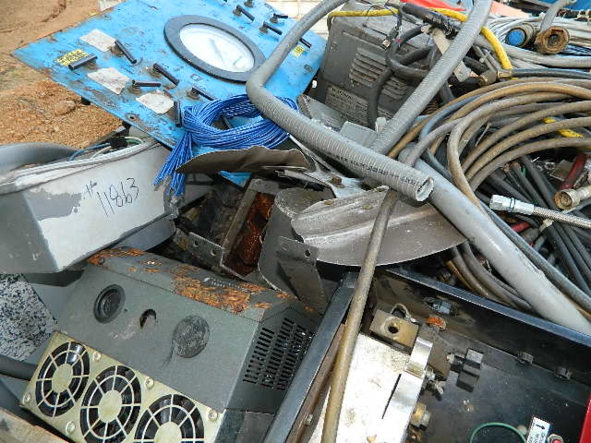 Tub Of Electrical. Electrical Wire, Transformers, Electrical Boards, Motors, Aprox. 500LB. - Image 4 of 4