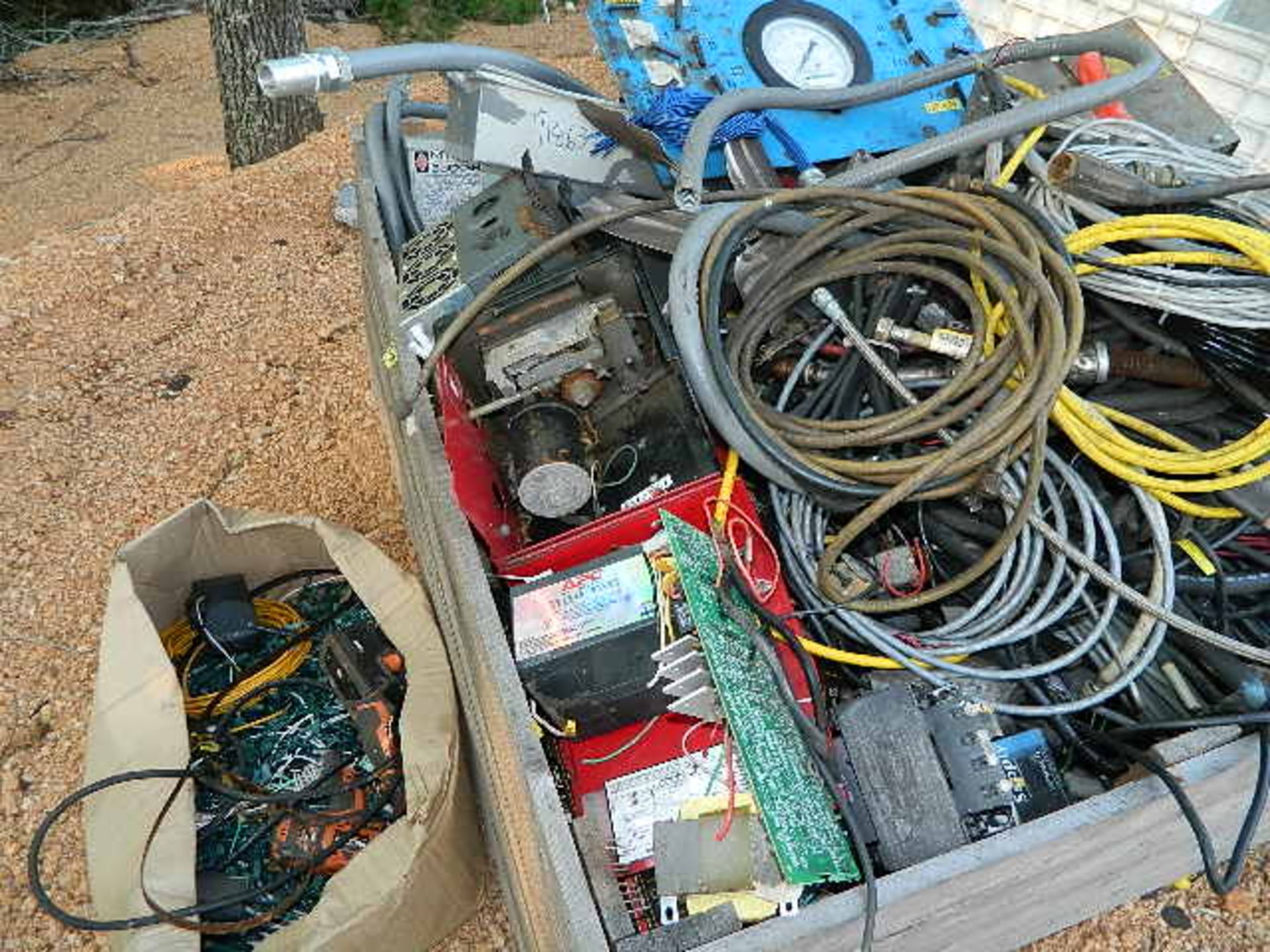 Tub Of Electrical. Electrical Wire, Transformers, Electrical Boards, Motors, Aprox. 500LB. - Image 3 of 4