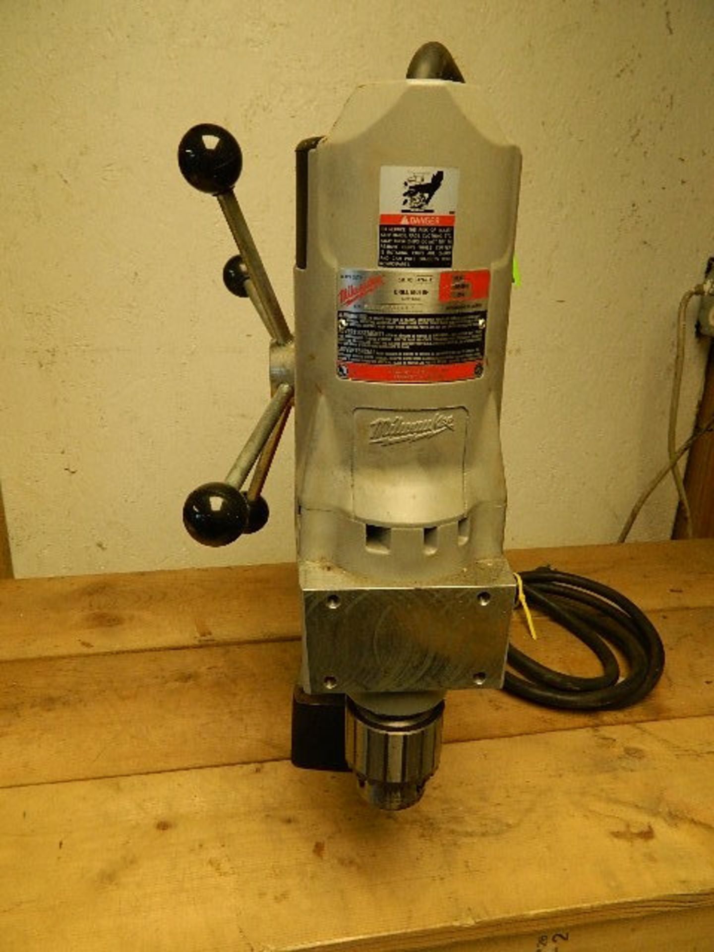 Milwaukee Electromagnetic Drill Press, CAT #4203, 11.5 A. Drill Motor 115V. (Note: Does not work has - Image 2 of 7