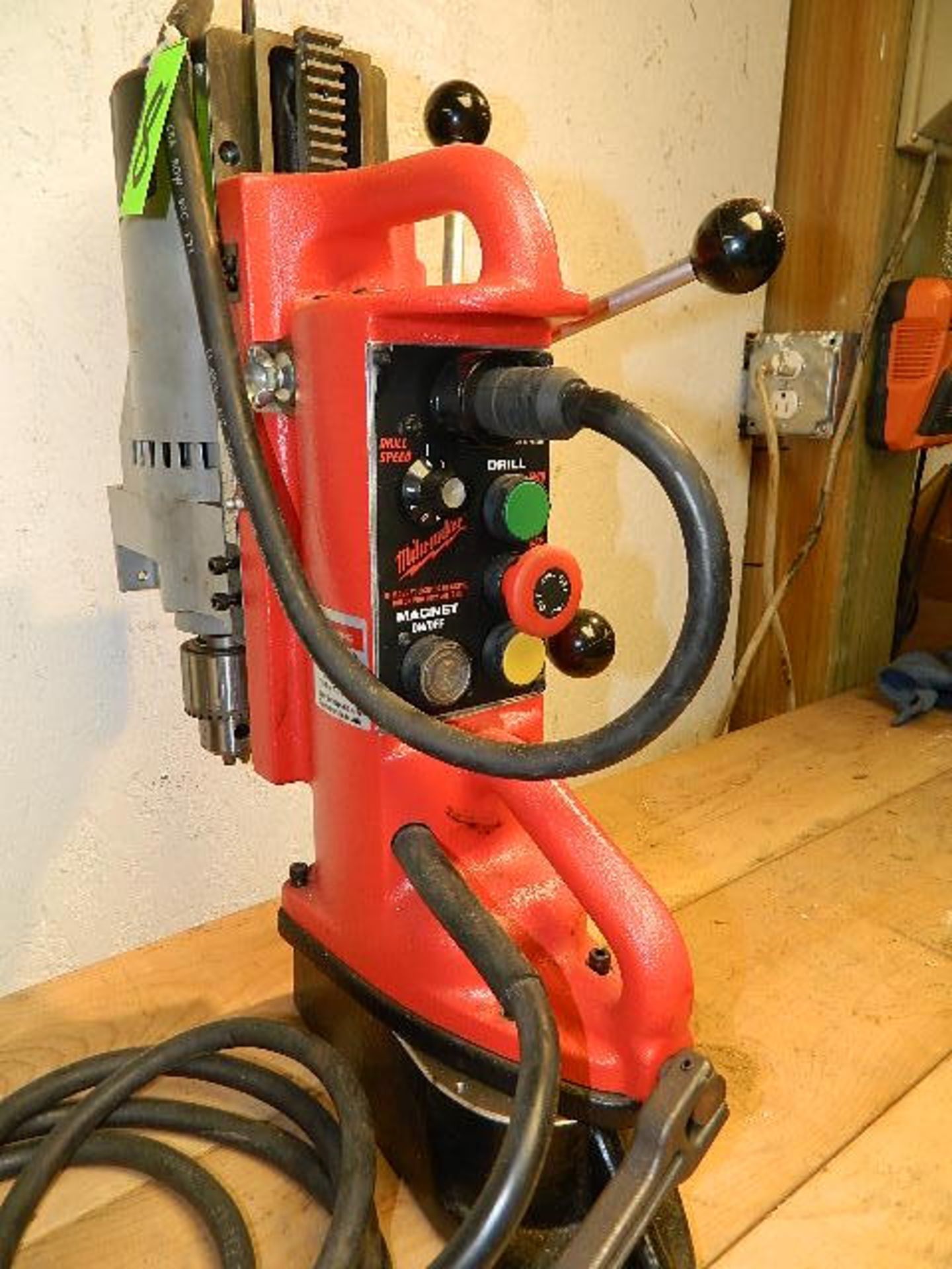 Milwaukee Electromagnetic Drill Press, CAT #4203, 11.5 A. Drill Motor 115V. (Note: Does not work has - Image 5 of 7