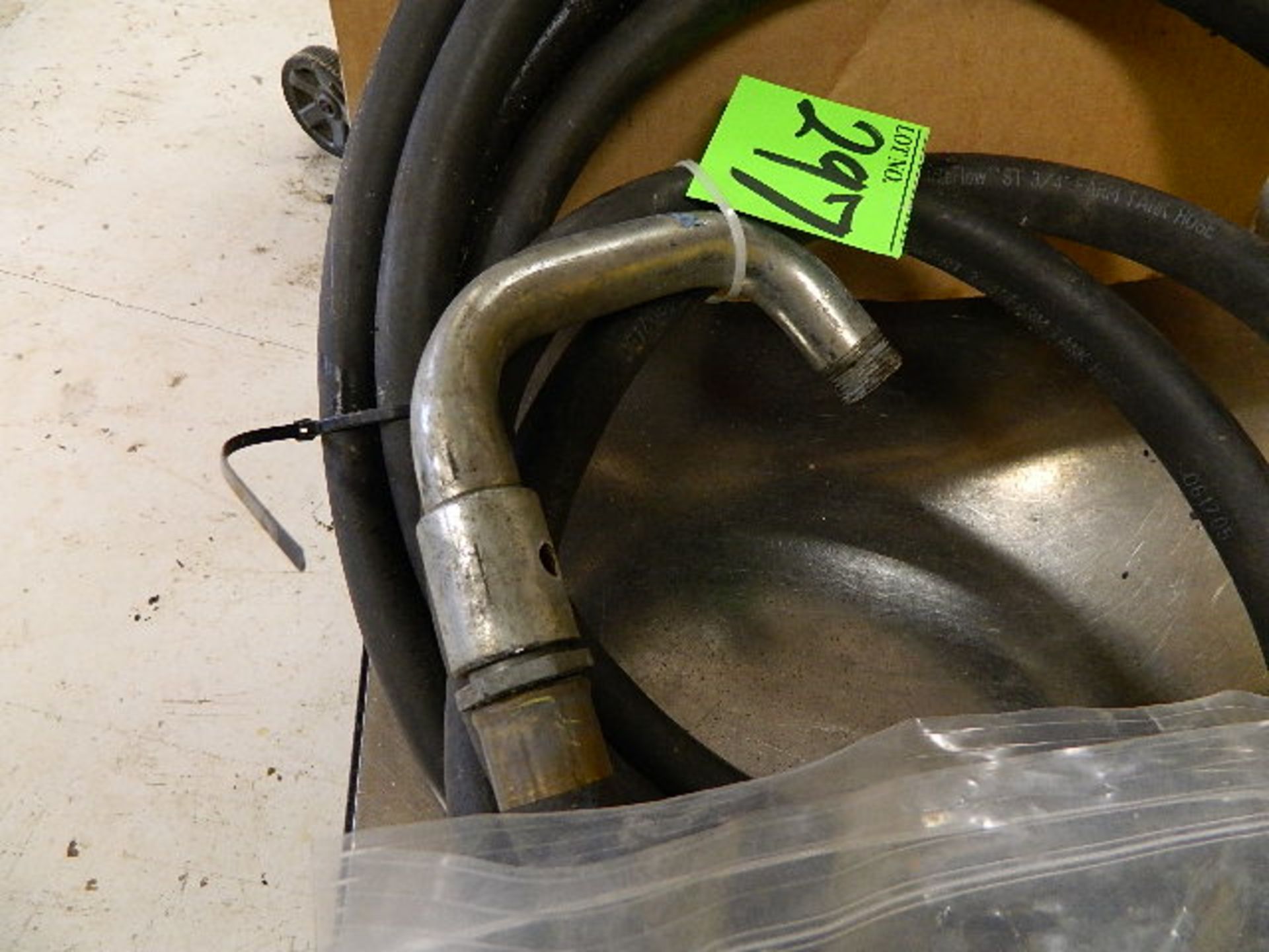 Fill Rite Hoses (1) 1", (1) 3/4" Draw Tube. Wire & Eagle 55 Gal. Barrel Funnel - Image 3 of 3