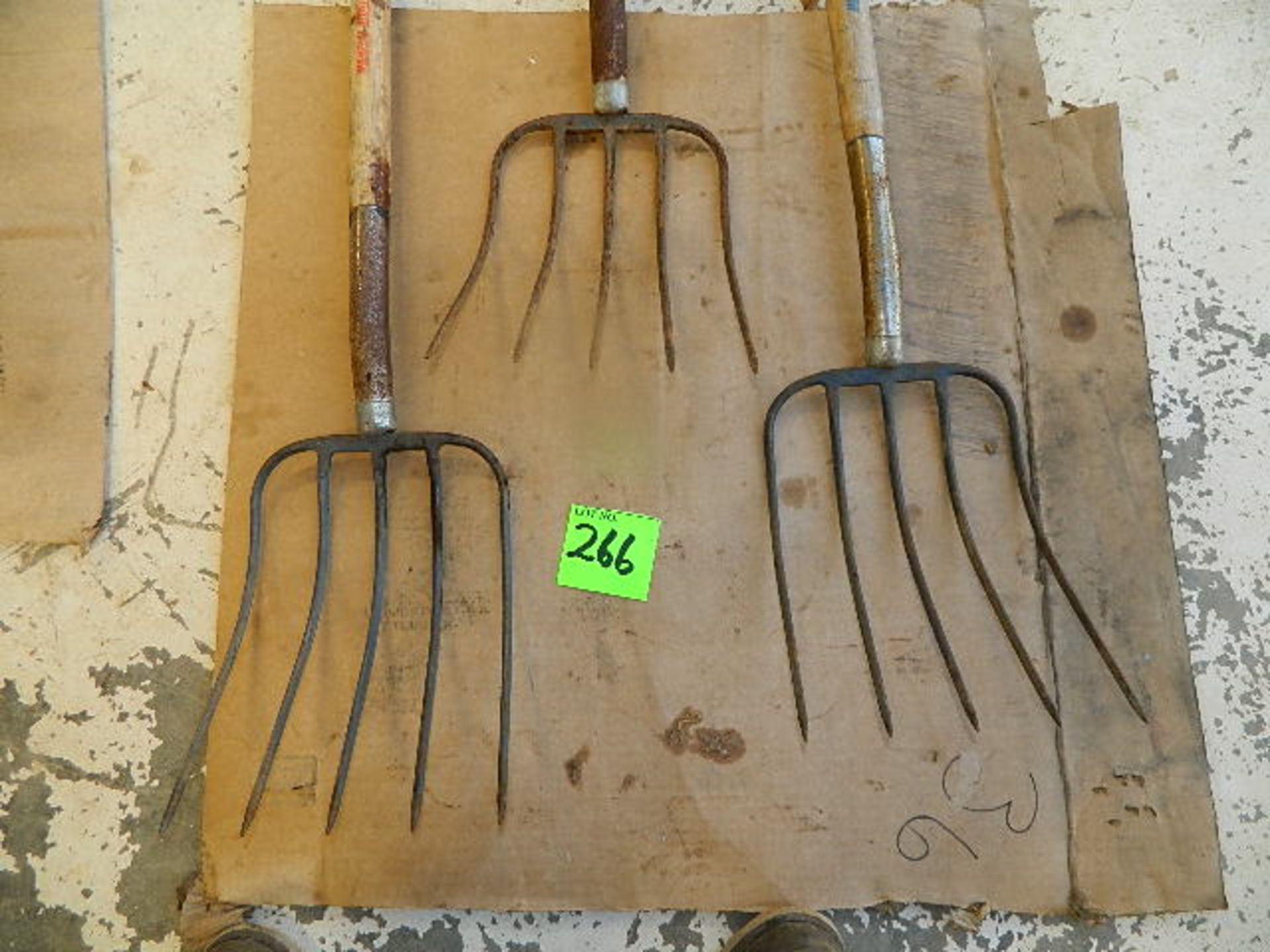 (3) AMES Pitch Forks 5 Tines Forks