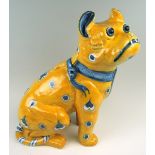 Emile Galle Terracotta French Pug Dog