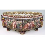 Large Capodimonte Porcelain Jardiniere