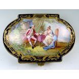 Beautiful Hand Painted Serves Box c. 1900