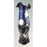 Tall Loetz Silver Overlay Vase