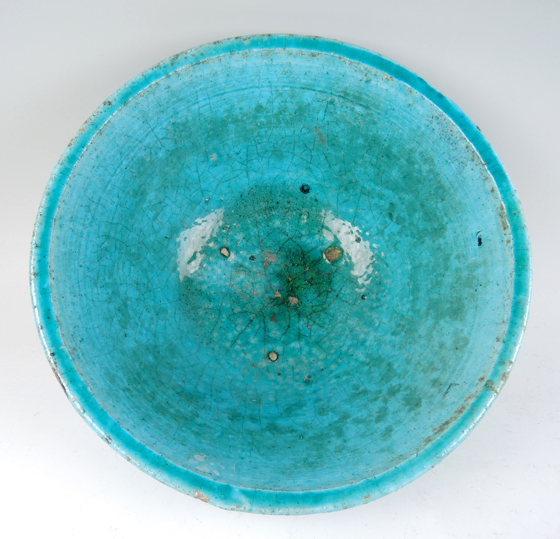 Persian Turquoise Bowl 16th Century ? - Image 3 of 6