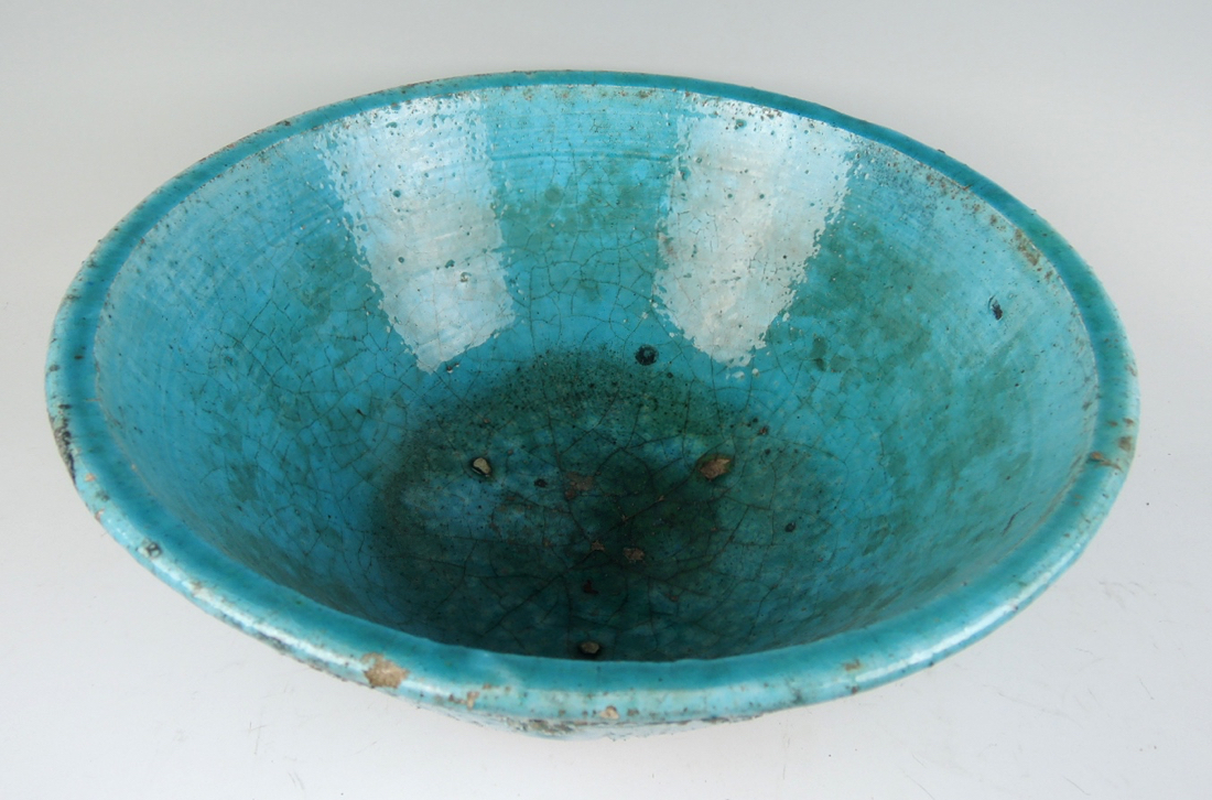 Persian Turquoise Bowl 16th Century ? - Image 2 of 6