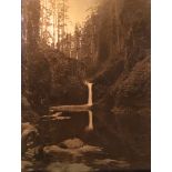 James Bert Barton Orotone (Gold Tone) Waterfalls