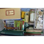 A large quantity of cigarette cards to a box, including albums, Brooke Bond picture card books,