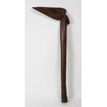 An Oceanic / Polynesian New Caledonian Kanak bird head hard wood war club,