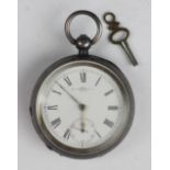 A Waltham open face pocket watch, Alfred Bedford, Birmingham 1899,