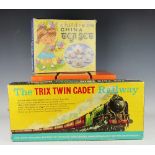 A childrens china tea set, circa 1970, within original box, The Trix Twin Cadet Railway,