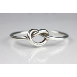 Andreas Mikkelsen (Danish 1928-2008) for Georg Jensen 'Knot' silver bangle numbered A44B signed and