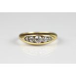 A five stone diamond ring,