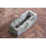 A 19th century small sandstone garden trough,