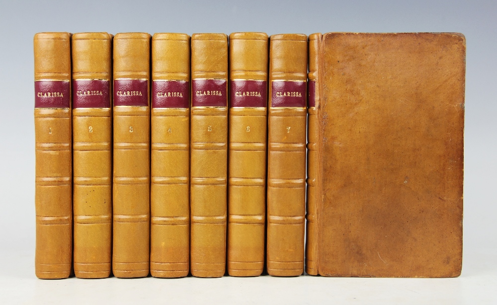 RICHARDSON (S), CLARISSA OR THE HISTORY OF A YOUNG LADY, eight vols,