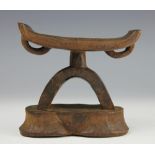 An early 20th century Southern African Tsonga head rest, possibly a childs head rest,