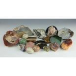 Natural History: A collection of stones and fossils, to include; quartz samples, lapis lazuli,