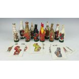 A set of ten painted plaster models after James Woodford, Queens Beasts,