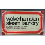 A vintage Wolverhampton Steam Laundry box and cover,