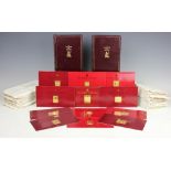 The Empire Collection of silver gilt stamps, two sets of 25 stamps of The Empire,