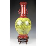 A large Chinese ovoid vase,