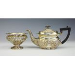 A Victorian silver teapot William Aitken, Chester 1900,