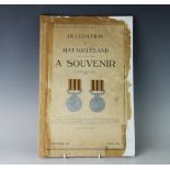 OCCUPATION OF MATABELELAND, A SOUVENIR, 1893-1933, second issue,