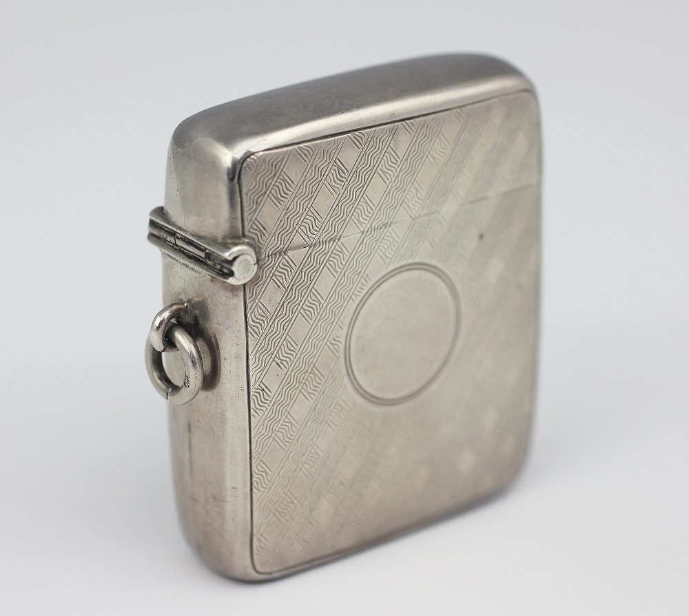 A George V silver vesta case of large proportions, Horton and Allday, Birmingham 1910, - Image 2 of 4