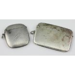 An early 20th century French silver vesta case,