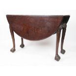 A George III mahogany drop leaf table, possibly Irish,