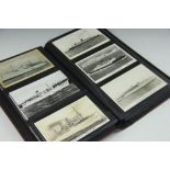 A collection of 130 shipping and liner postcards, Edwardian and later, to include White Star Line,