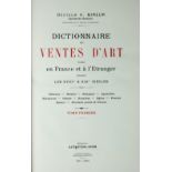 MIREUR (DR H), DICTIONNAIRE DES VENTES D'ART, 7 vols, 1/2 leatherette with marbled boards,