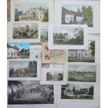 A collection of 18th century and later loose prints and engravings, mostly Surrey, Fulham and Essex,