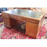 A Victorian mahogany partners desk,