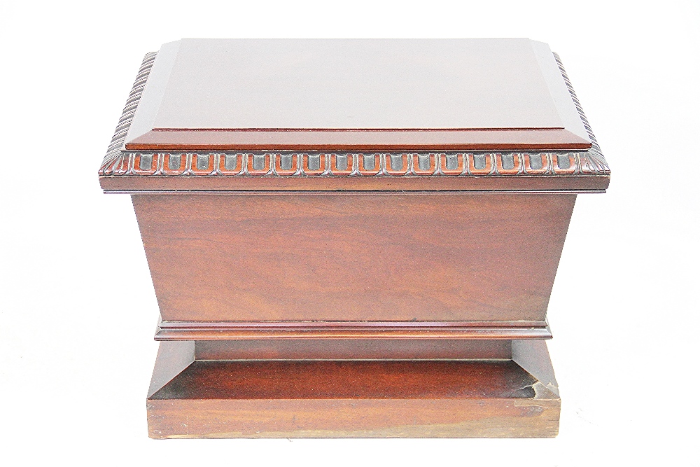 A Regency mahogany sarcophagus shaped cellarette, - Image 3 of 3