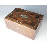 An inlaid and hardwood jewellery box,