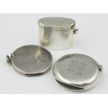 Three silver vesta cases to include; a Sampson Mordan & Co, London 1897,